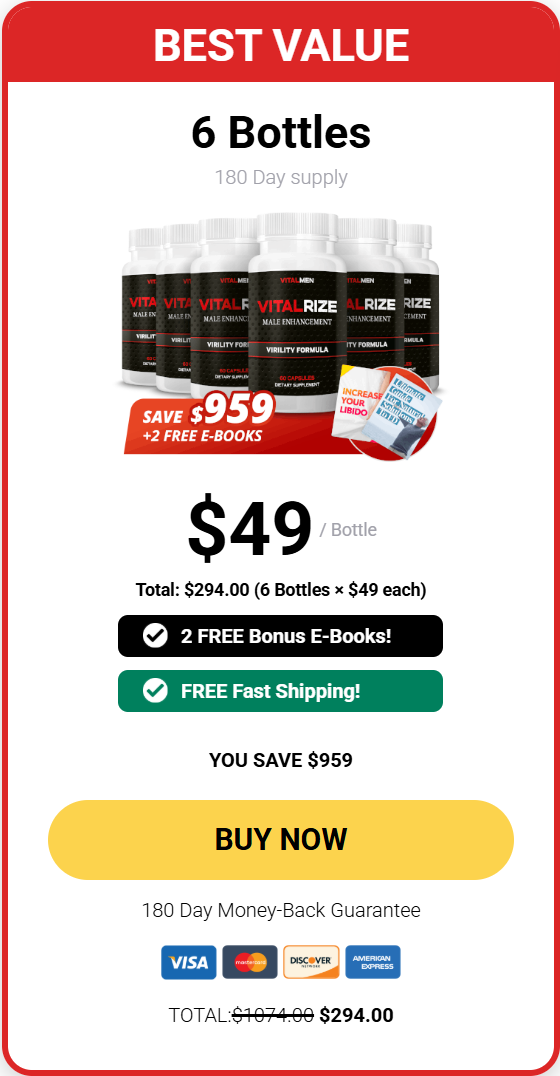 VitalRIZE Buy 6 Bottles